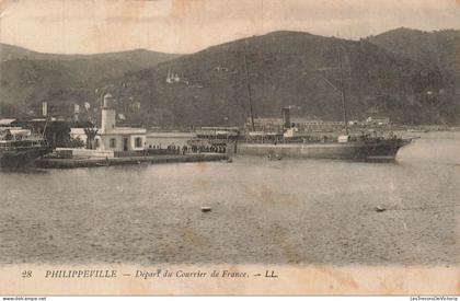 BELGIQUE - Philippeville - Courrier France - Départ - Bateau - LL - CPA