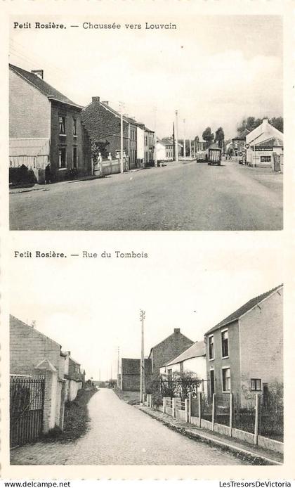[-15%] BELGIQUE - Ramillies - Geest Gerdmont Petit Rosière - Chaussée vers Louvain - Rue du Tombois - Carte Postale