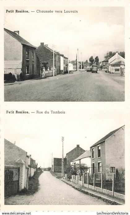 [-5%] BELGIQUE - Ramillies - Geest Gerdmont Petit Rosière - Chaussée vers Louvain - Rue du Tombois - Carte Postale