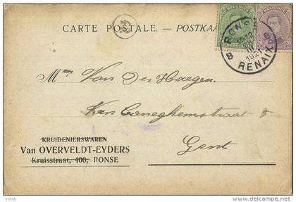 Ronse :  Van Overveldt - Eyders :  kruidenierswaren    ( 2 scans )