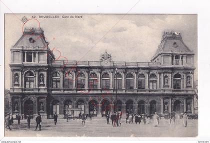 Bruxelles - Gare du Nord - postkaart