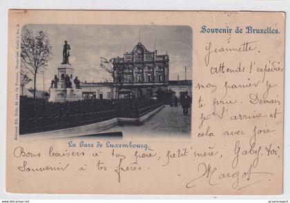 BRUXELLES  LA GARE DE LUXEMBOURG