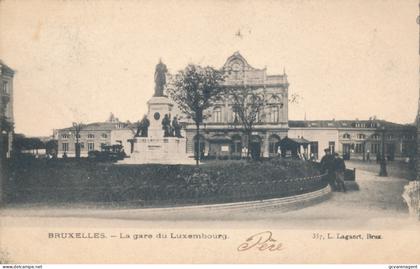 BRUXELLES.  LA GARE DU LUXEMBOURG