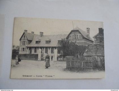 SPRIMONT Cercle l'Union Animée Carte Postale PK CP