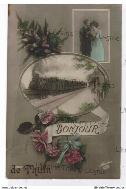 CPA Bonjour de THUIN