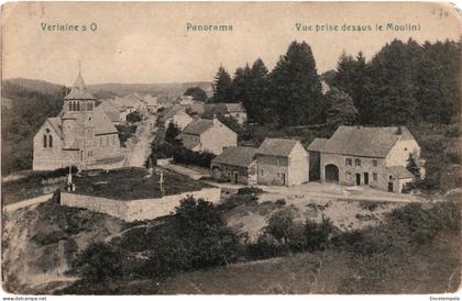 CPA Carte Postale Belgique Verlaine Panorama vue prise dessus le Moulin  VM102717ok