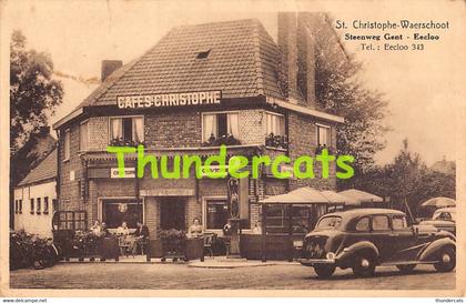 CPA ST CHRISTOPHE WAERSCHOOT WAARSCHOOT STEENWEG GENT EECLOO EEKLO