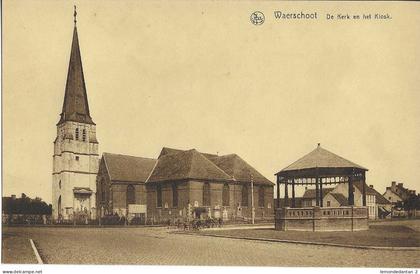 Waarschoot - Waerschoot - De Kerk en het Kiosk