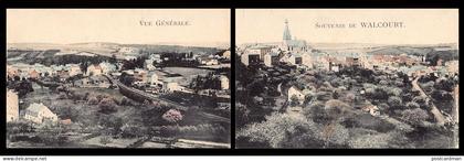 Belgique - WALCOURT (Namur) Vue générale - CARTE DOUBLE