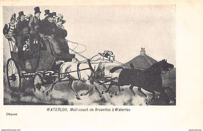 Belgique - WATERLOO (Br. W.) Mail-coach de Bruxelles à Waterloo