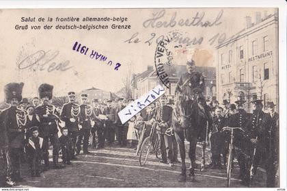 Herbestal - Welkenraedt :  salut de la frontière Allemande - Belge  (  see scan for detail )