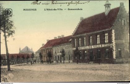 CPA Messines Mesen Westflandern, Hotel de Ville