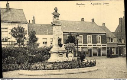 CPA Messines Mesen Westflandern, Monument Deleu