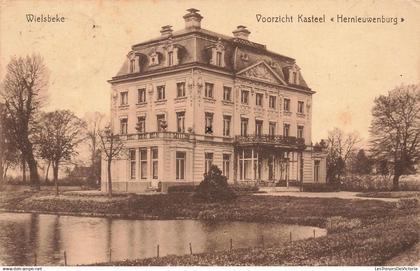 [-10%] BELGIQUE - Wielsbeke - Voorzicht kasteel Hernieuwenburg - château - plan deau - entrée - cour - Carte postal