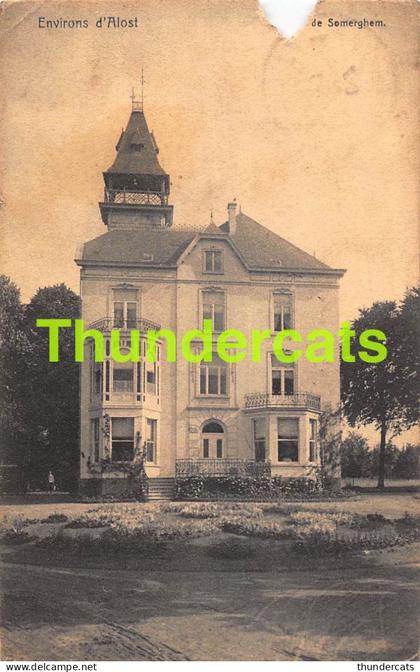 CPA ENVIRONS D'ALOST CHATEAU DE SOMERGHEM ZOMERGEM