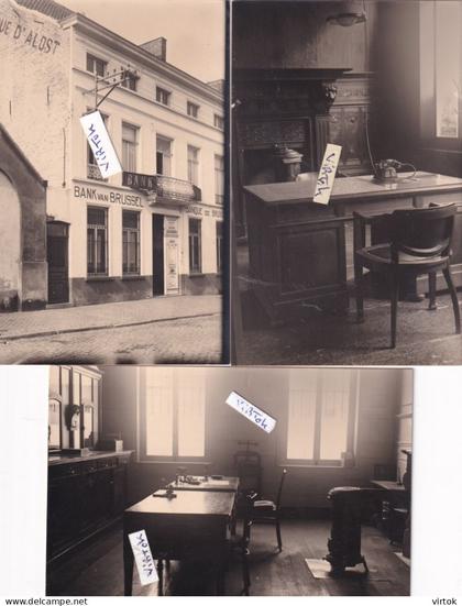 ZOTTEGEM    :  3  foto kaarten   :    Banque D'Alost - Aalst  -    (  zie scans )