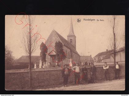 Hundelgem - De Kerk - postkaart