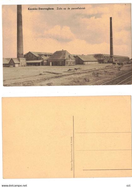 Knokke-Sweveghem  Zwevegem   Zicht op de pannefabriek