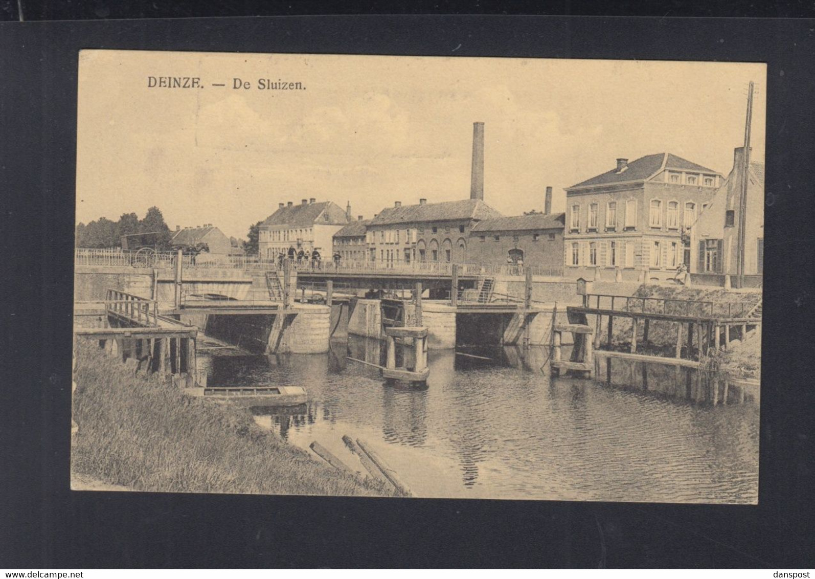 Belgien AK Deinze De Sluizen 1918