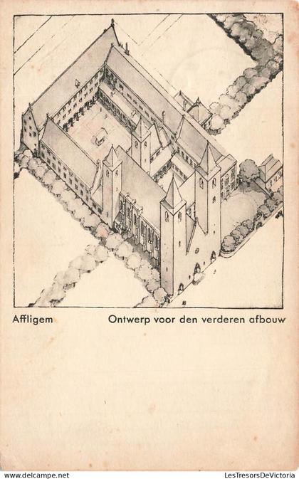 [-15%] BELGIQUE - Affligem - Uitbreiding van het Benedictijner Klooster affligem bij Hekelgem - Carte Postale Ancienne