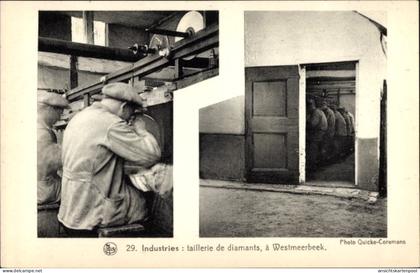 CPA Westmeerbeek Hulshout Flandern Antwerpen, Taillerie de diamants