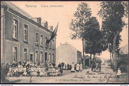 +++ CPA - HALANZY - Aubange - Ecoles Communales - Carte Animée //