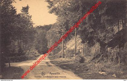 Sentier conduisant aux ruines - Aywaille