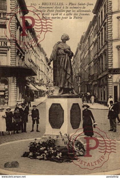 BELGICA. Belgien Belgium GABRIELLE PETIT. ESTATUE.