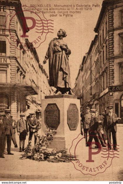 BELGICA. Belgien Belgium GABRIELLE PETIT. ESTATUE.
