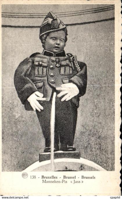 CPA Bruxelles Brussel Brussels Manneken Pis Jass