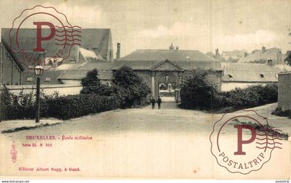 BELGICA. Belgien / Belgium. BRUXELLES. ECOLE MILITAIRE. MILITAR ESCUELA.