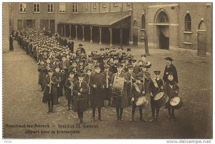 Boechout  :  Institut  St. Gabriel  : Départ pour le promenade  ( kaart carnet )