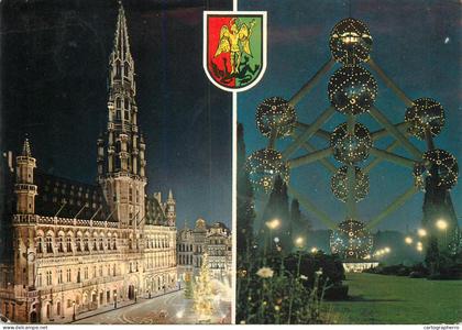 A5136 Belgium Bruxelles by night different sights