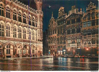 A5579 Belgium Bruxelles Grote Markt bei Nacht