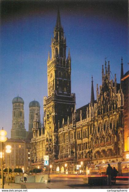 Belgium Bruxelles New Town Hall night view