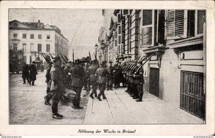 CPA Brüssel, Ablösung der Wache in der Stadt