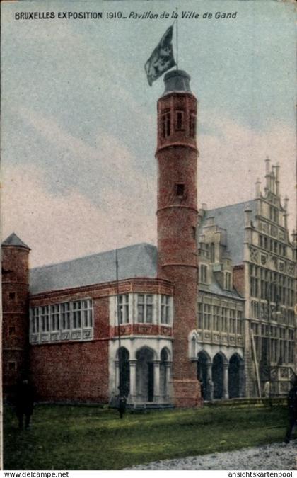 CPA Brüssel Belgien, Ausstellung 1910, Pavillon der Stadt Gent