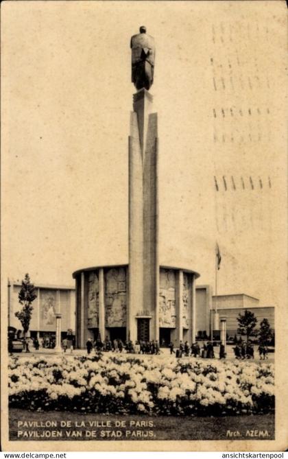 CPA Brüssel, Weltausstellung 1935, Pavillon der Stadt Paris