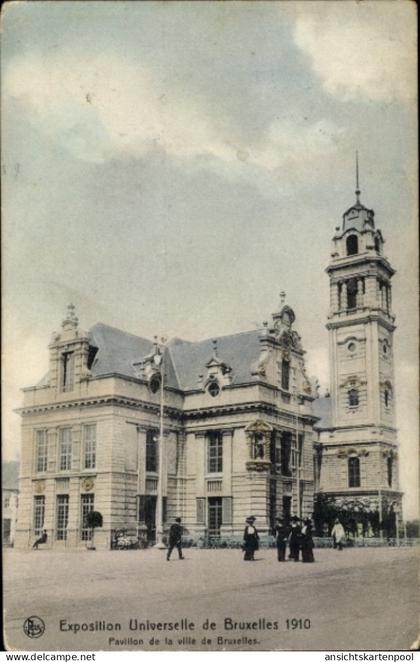 CPA Bruxelles Brüssel, Exposition Universelle 1910, Pavillon der Stadt Architektur