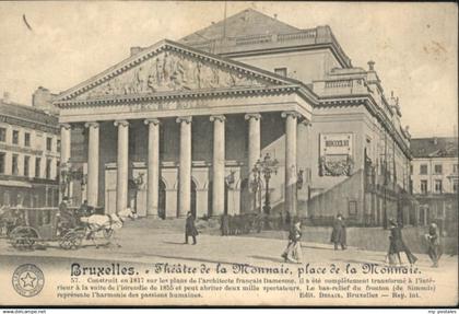 Bruxelles Bruessel Theatre Monnaie Place
