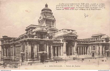 [-20%] BELGIQUE - Bruxelles - Palais de Justice - Carte postale ancienne