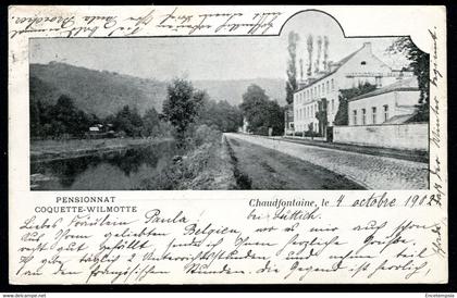 CPA - Carte Postale - Belgique - Chaudfontaine - Pensionnat Coquette Wilmotte - 1902 (CP18709)