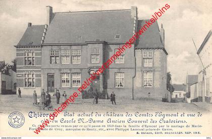 Etat actuel du château des Comtes d'Egmont  - Chièvres