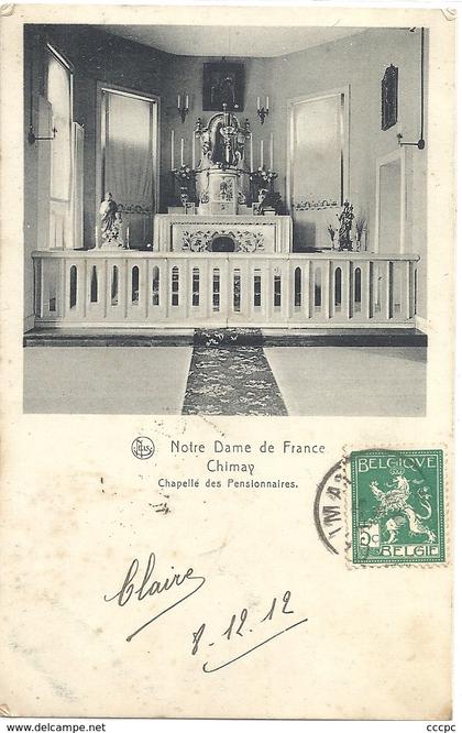 CPA Chimay Chapelle des Pensionnaires