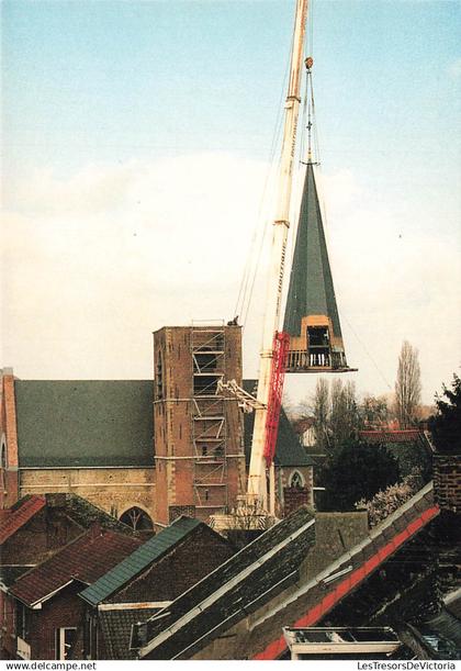 BELGIQUE - Colfontaine - Eglise Notre Dame - Clocher - Grue - Toiture - Maison - Ville - Carte postale