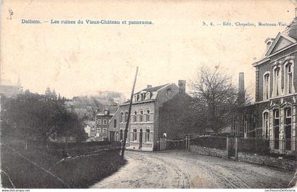 [-15%] BELGIQUE - DALHEM - Les ruines du Vieux Château et Panorama - Carte postale ancienne