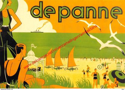de panne 1932 - repro affiche - De Panne