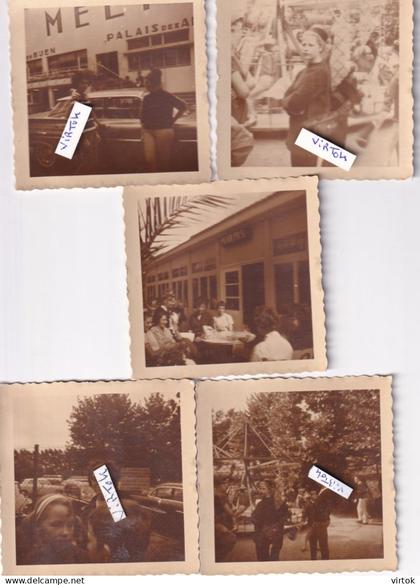 De Panne - Adinkerke : 5  foto's van het MELI park ( 9 x 9 cm )