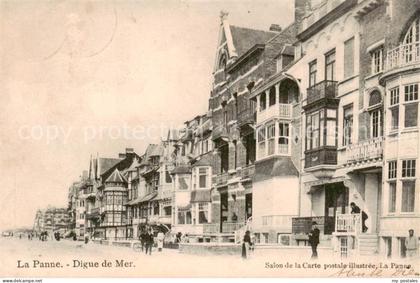 La Panne  De Panne Belgie Digue de Mer