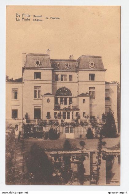 DE  PINTE   KASTEEL  CHATEAU M. POULESEN   2 SCANS